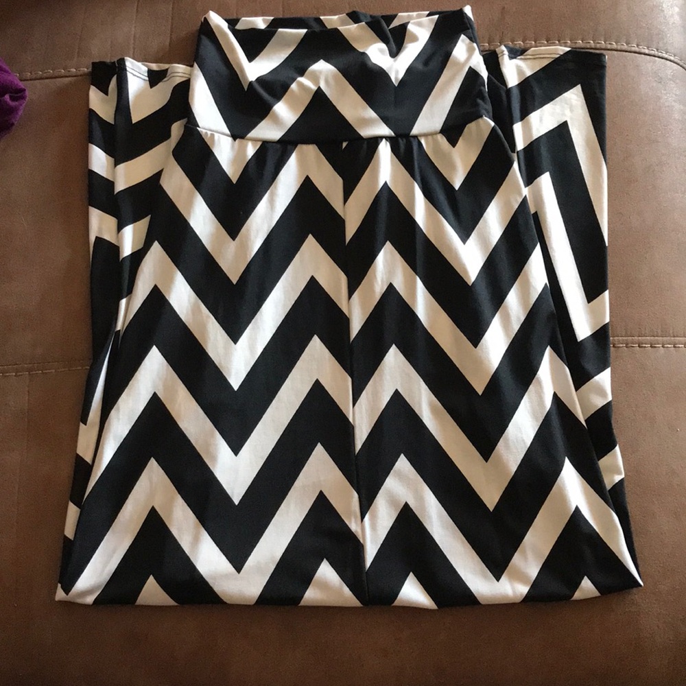 Chevron maxi skirt